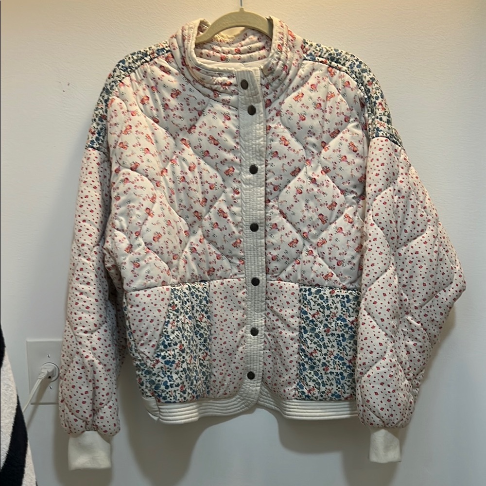 Blank NYC Floral Quilted Women's Jacket